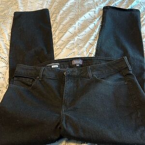 NYDJ black straight leg jeans
